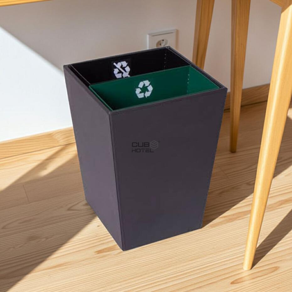 Papeleira Quadrada Polipele com 2 separadores